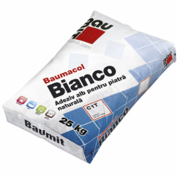 Adeziv alb Baumacol Bianco Baumit 25 kg 54 saci/pal